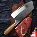 A 320mm long stainless steel kitchen knife with a blade made from 40cr13 steel.
