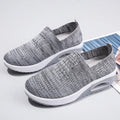 Women's mesh outdoor running shoes with round toe and mid heel in multiple colour options