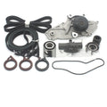Metal automotive belt and water pump assembly measuring 28x18x16cm