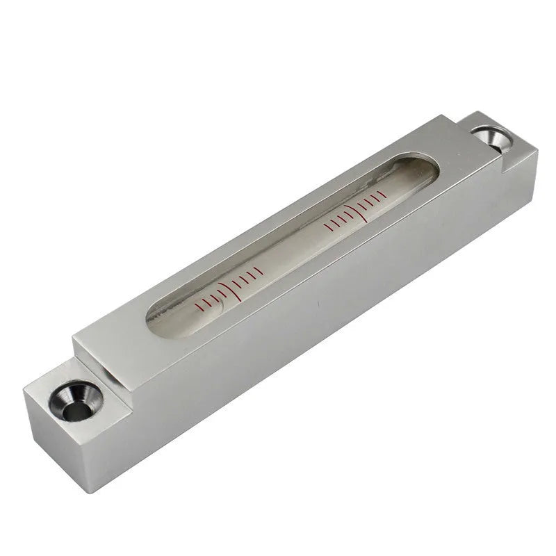 Mini metal spirit level for machine tool decoration with measurement vials