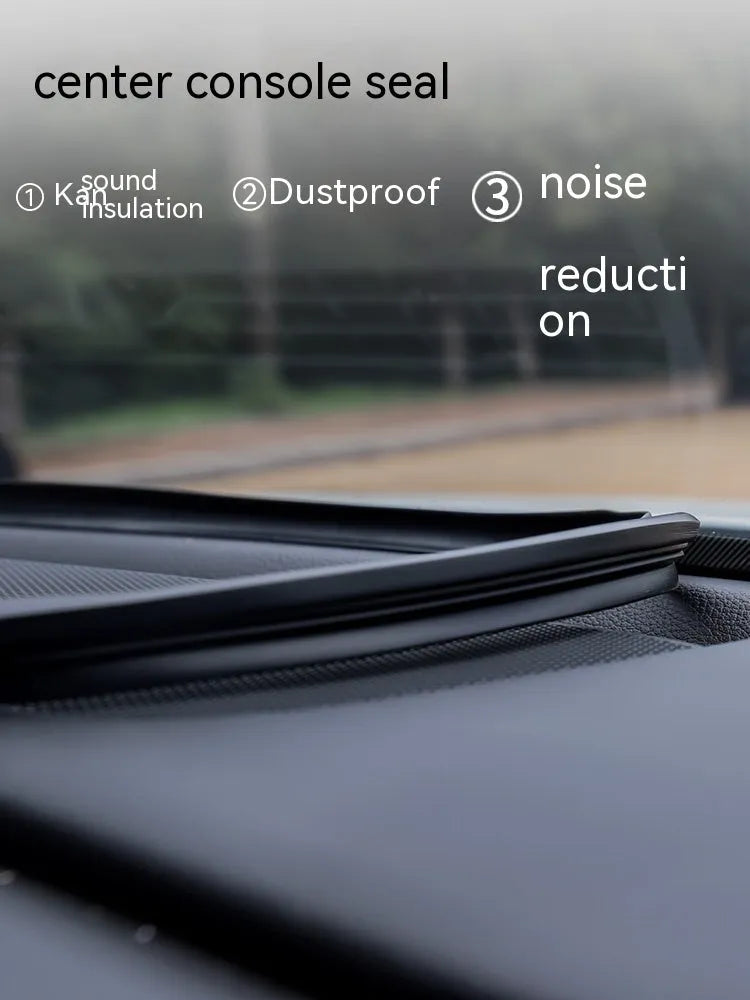 Outlander dashboard soundproof seal strip showing silicone construction and six card slots