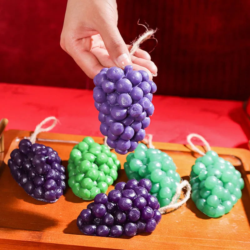 Grape handmade soap bar in purple or green colour weighing 80g