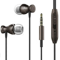 Universal in-ear subwoofer headphones with 3.5mm plug in black, gold, rose gold, and silver colour options