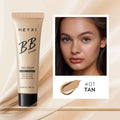 Waterproof sweat-proof BB cream in four shade options with skincare properties