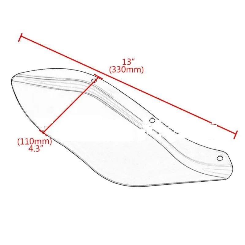 Harley Davidson motorcycle side wing head cover pair in ABS plastic for Touring models