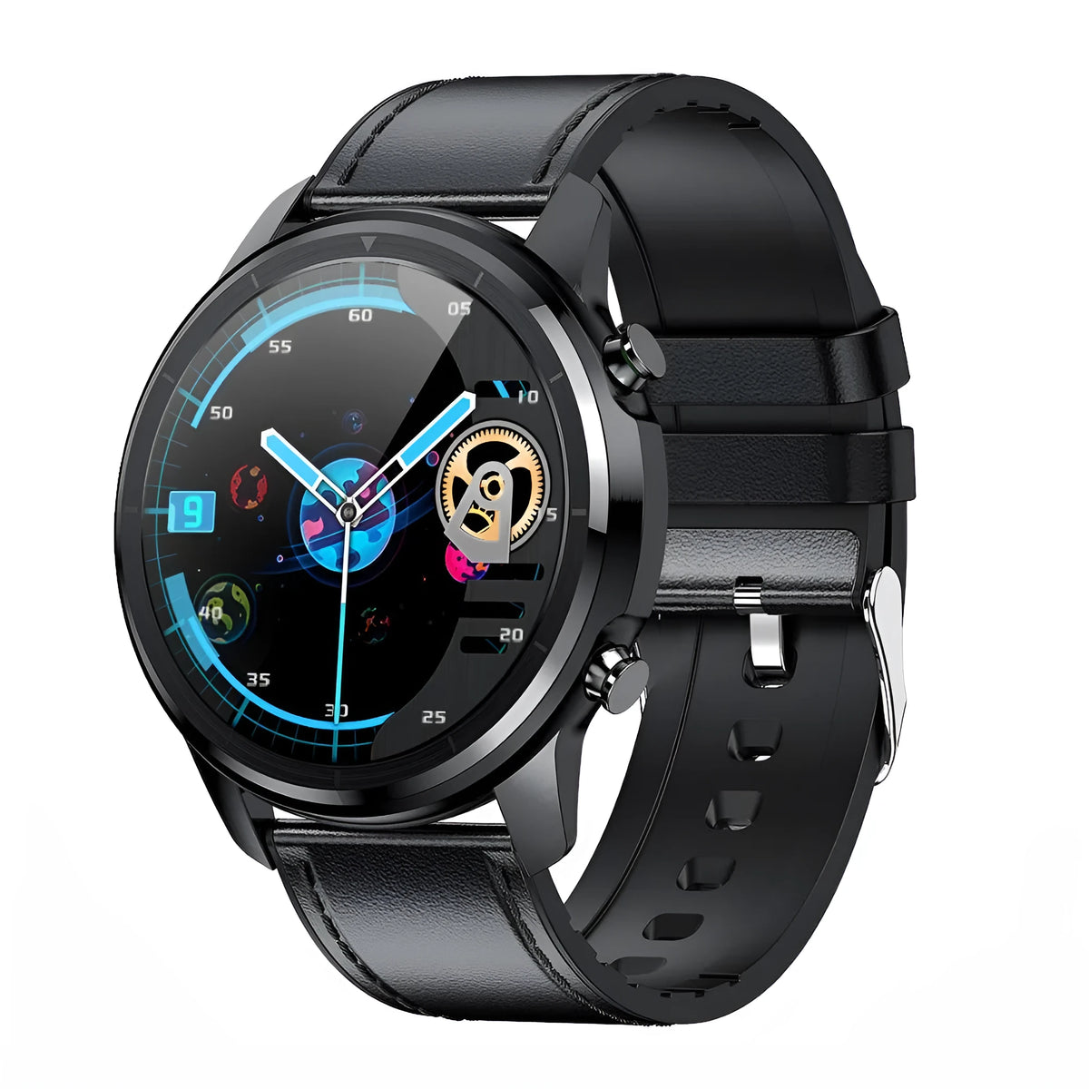LEMFO LF26 smart bracelet with 1.3-inch screen shown in five colour options
