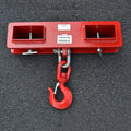 MK forklift hook attachment with rotatable design and safety locking device for converting forklifts to mobile cranes