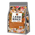 Ginseng black wolfberry tea package containing 40 individual 5g sachets with total weight of 200g