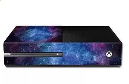 Blue matte Xbox One skin sticker with scratch-free surface protection, 5 pieces in OPP bag packaging
