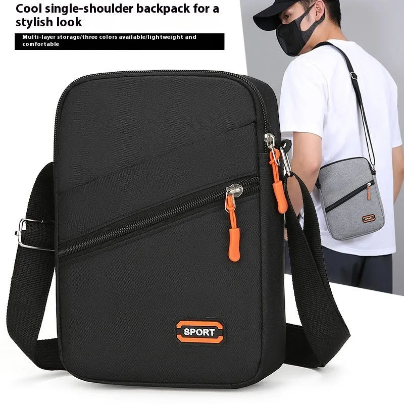 Ultra light Oxford cloth commuter bag in black, navy blue and silver grey colours