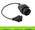BMW OBD2 diagnostic adapter cable converting 20-pin male to 16-pin female connector