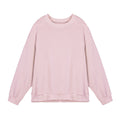 Men's twill jacquard long sleeve pullover sweater in loose fit with round neck