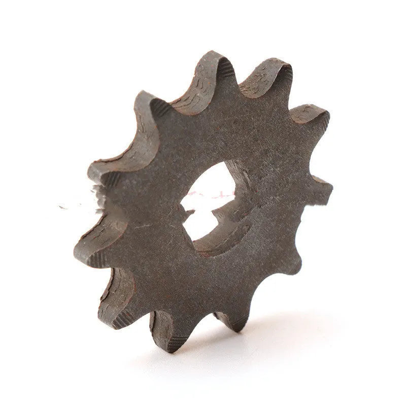 Cast iron 11-tooth non-circular gear for motorcycle chain reduction systems