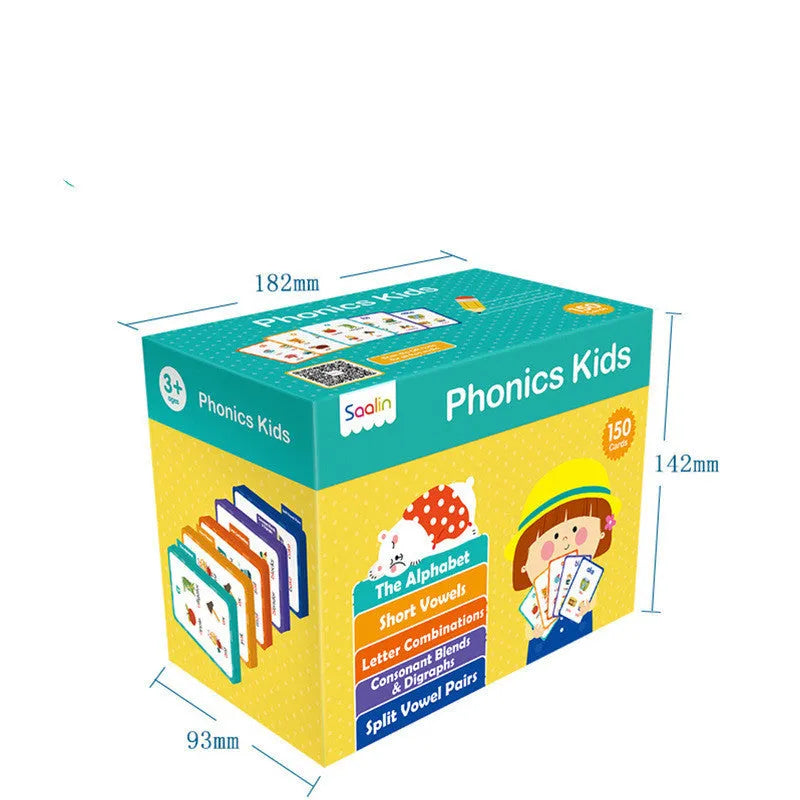 High-frequency word card gift box set with 220 laminated cards and five workbooks for early childhood education