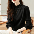 Slim fit half turtleneck shirt in core-spun yarn with spandex, available in four colours