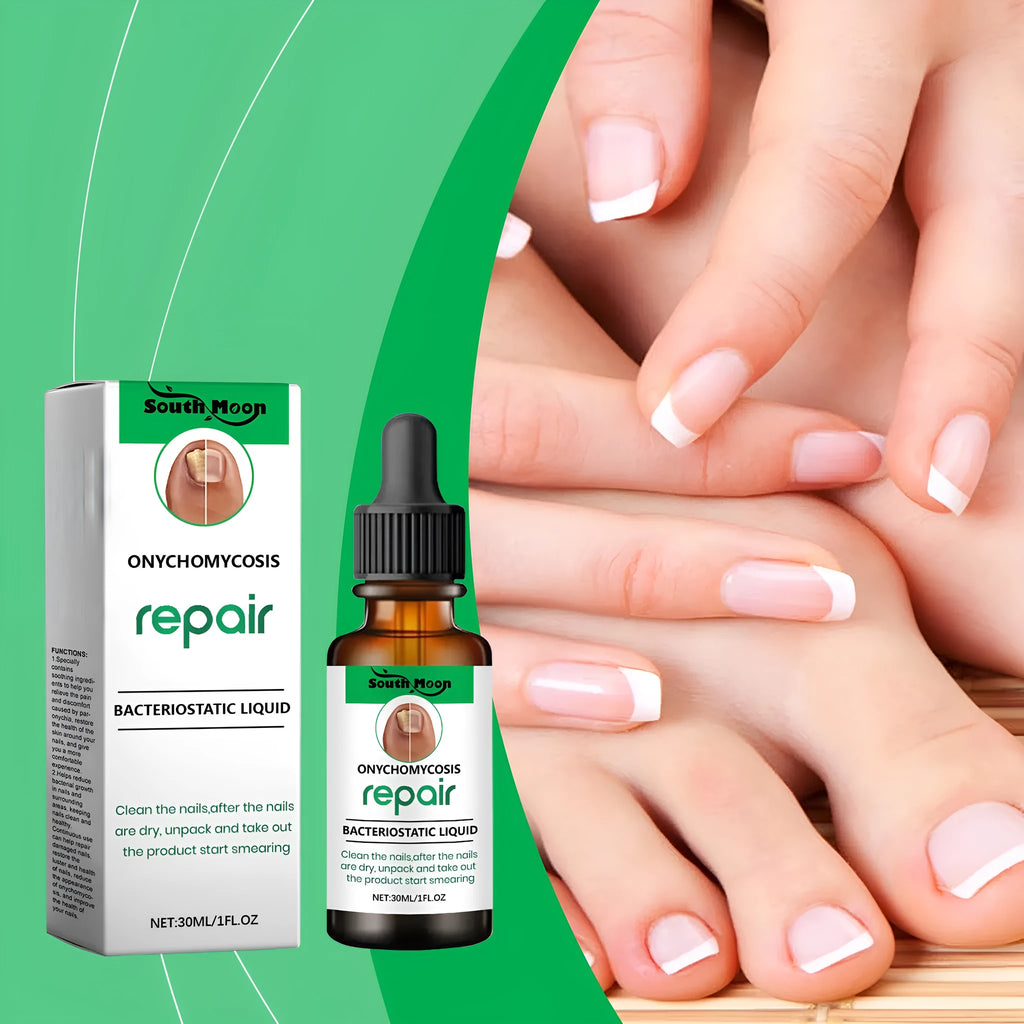 30ml bottle of gentle nail care solution for daily fingernail and toenail cleaning