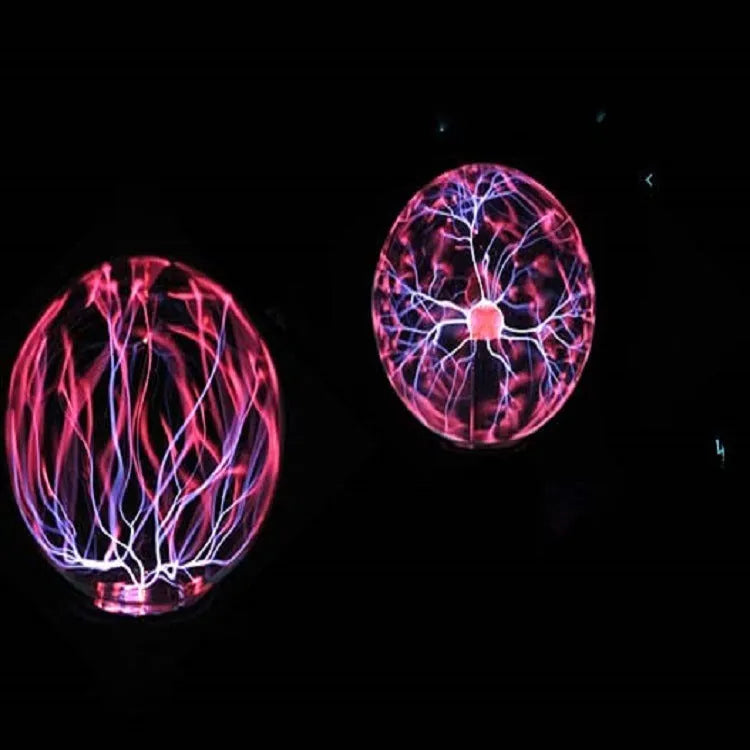 Colourful magic ball light with 7.62 cm glass sphere on ABS base, USB cable included