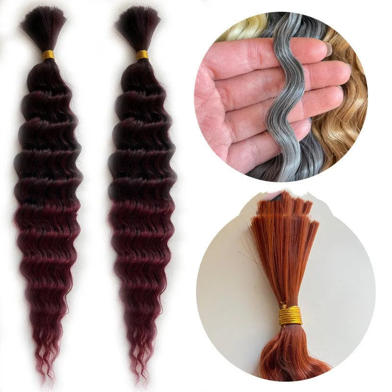 Boho braids beachwave synthetic hair extension deep twist 30 inch 120g domestic silk