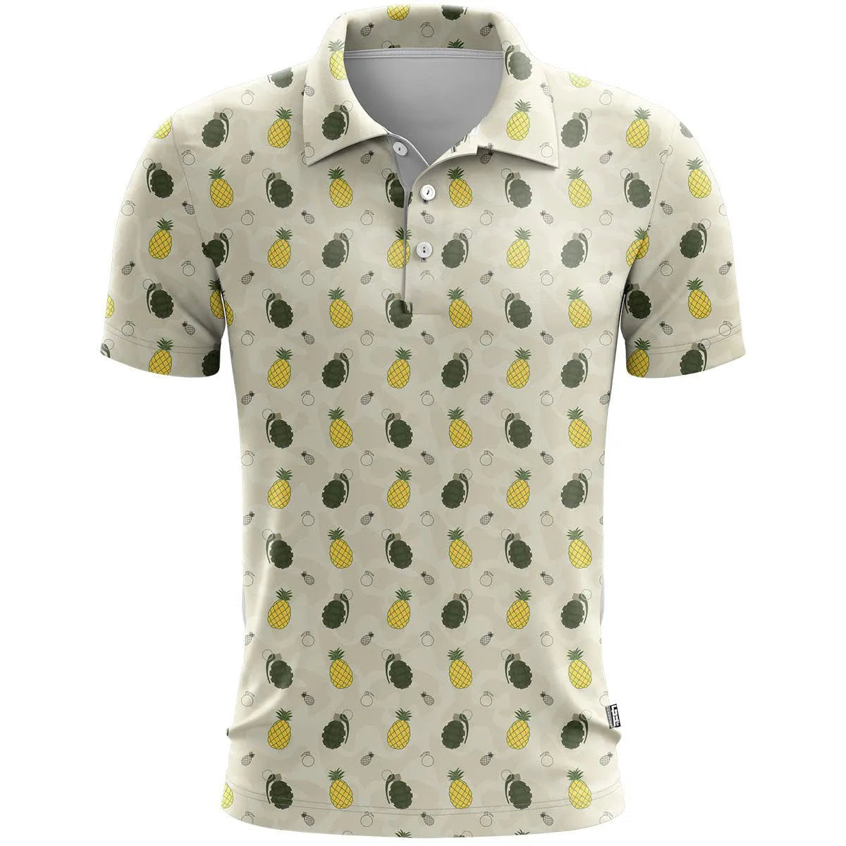 3D printed sports short sleeve top in loose fit style with colour matching patterns on polyester fabric