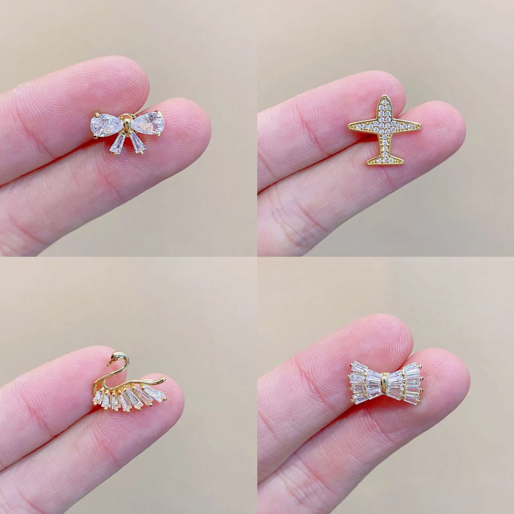 Japanese electroplated copper geometric brooch with fixed pin in pastel colour options for women's clothing