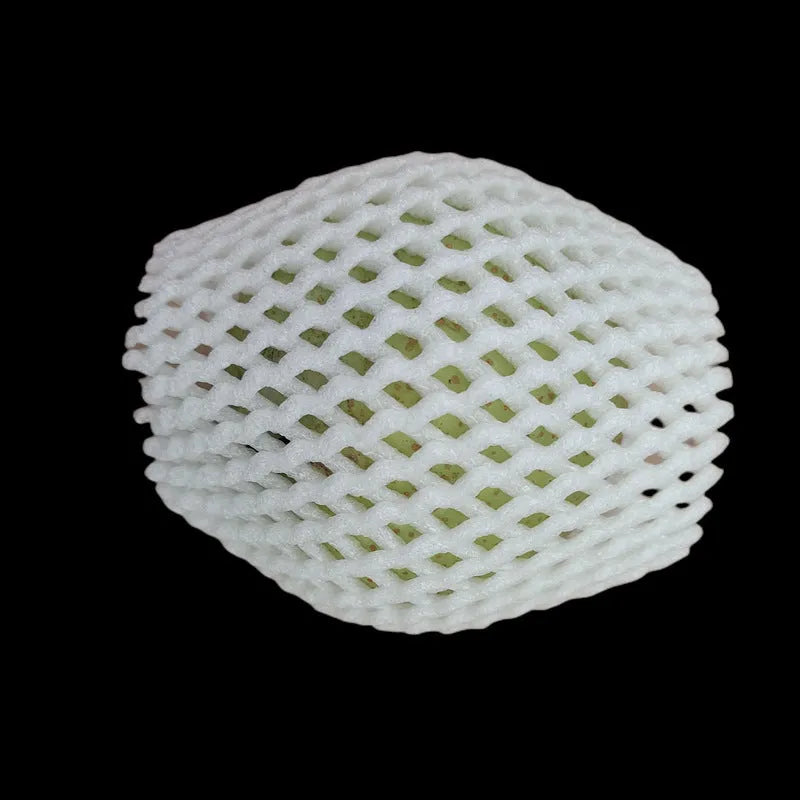 White foam mesh net cover for fruit protection and shockproof packaging