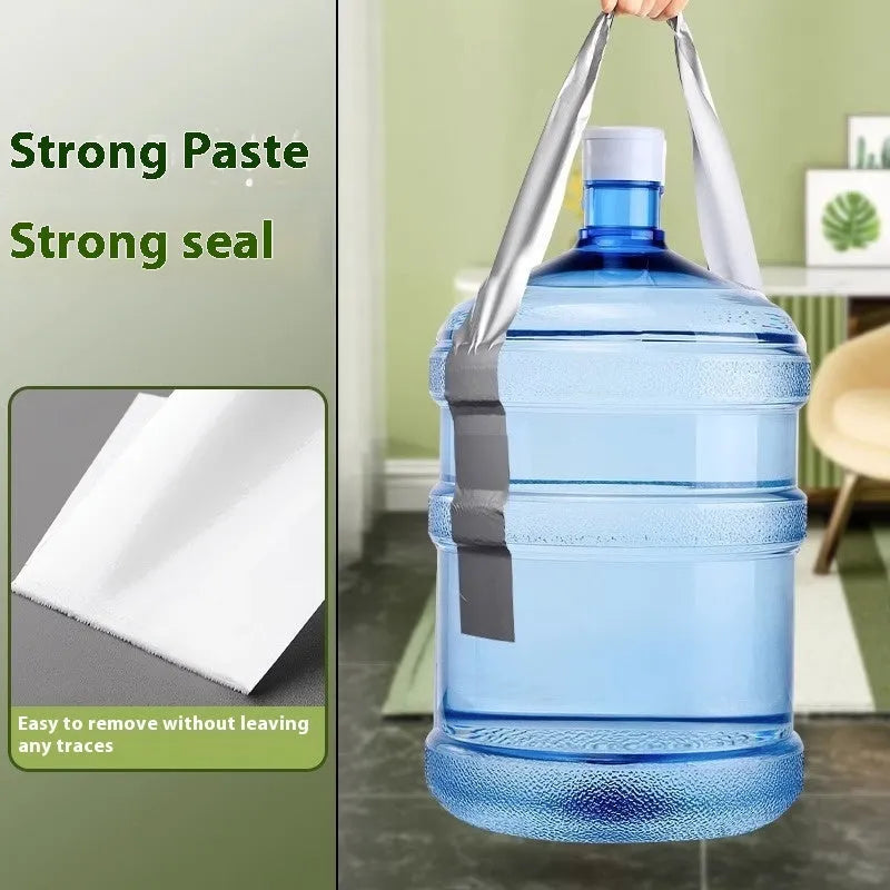 Windproof tape roll showing silver grey, transparent and white colour options for window and windshield sealing