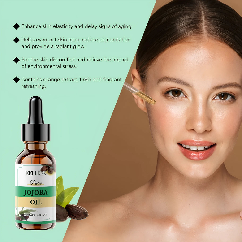 100ml organic jojoba oil facial essential oil bottle for skin moisturizing and hydration