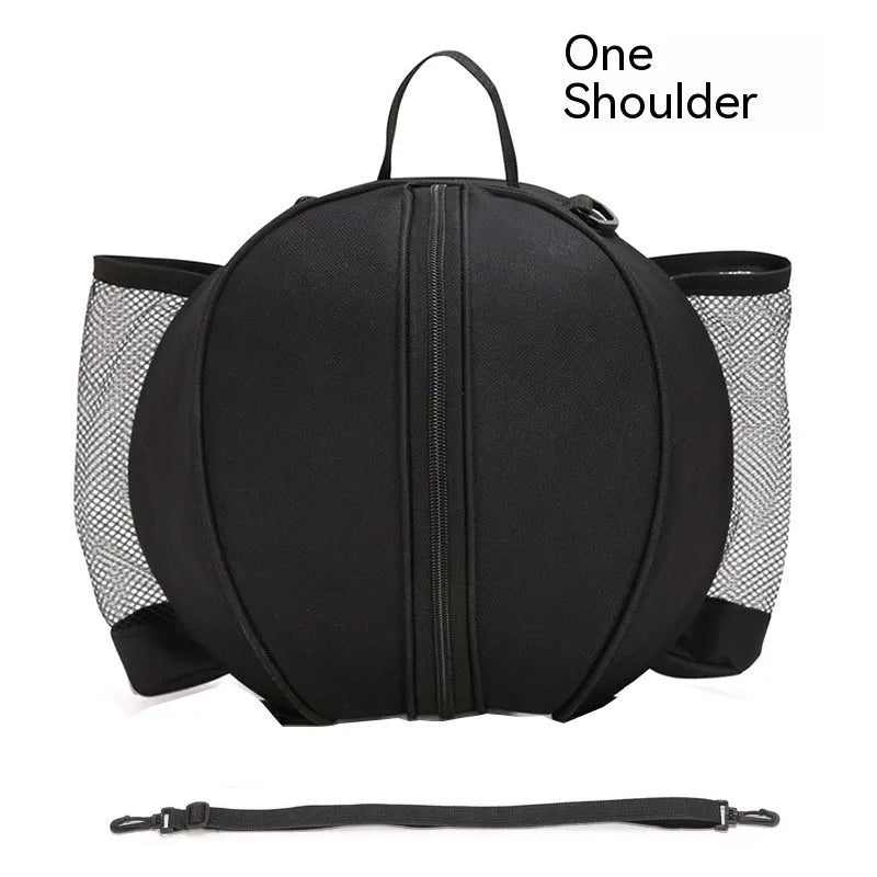 Oxford cloth basketball bag with 9L capacity in various colours and strap styles.
