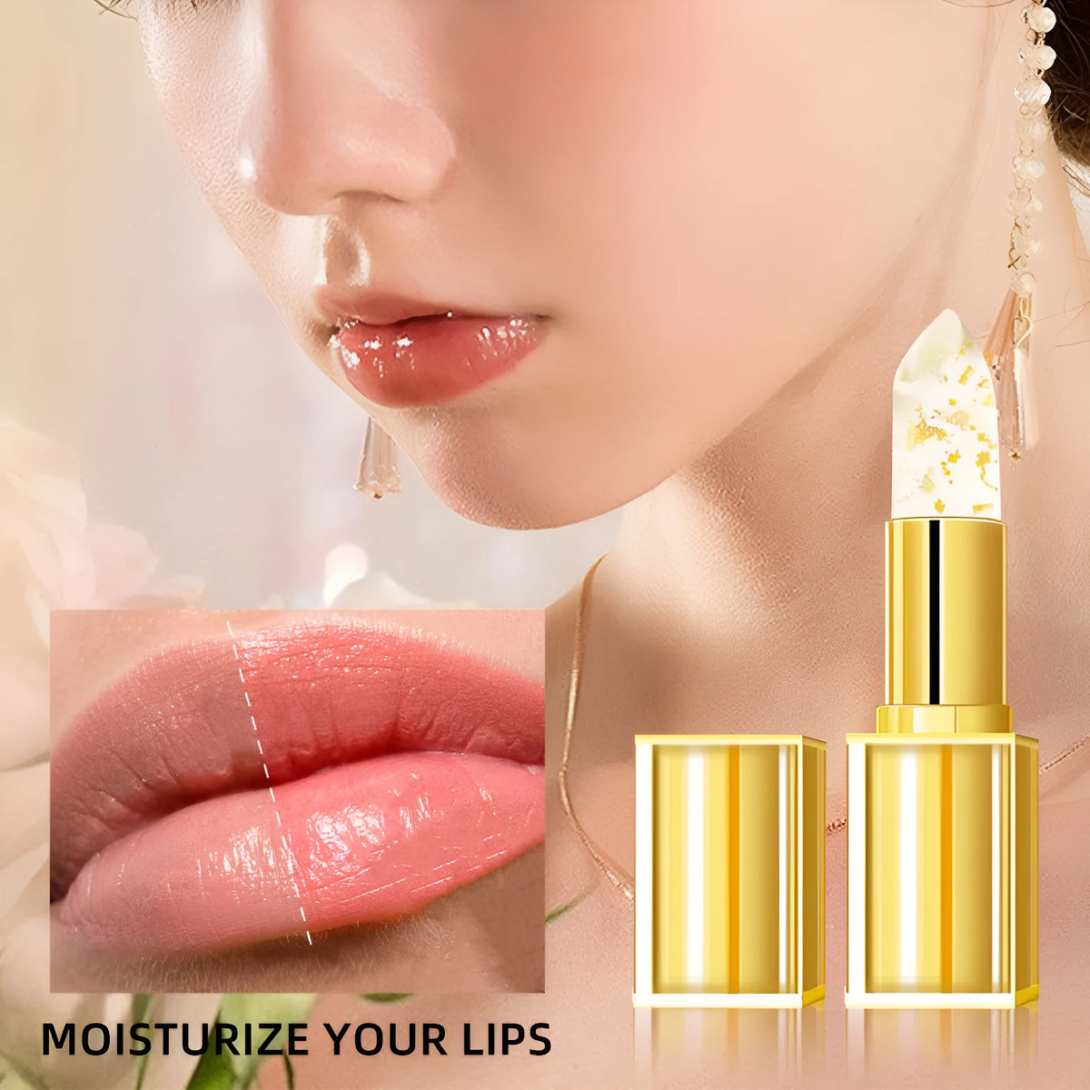 Anti-smudge gilding warm colour-changing lipstick in 3.5g size with universal formula