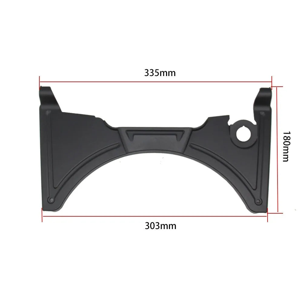 Black motorcycle cockpit fairing panel for BMW R1250GS and R1200GS adventure bikes