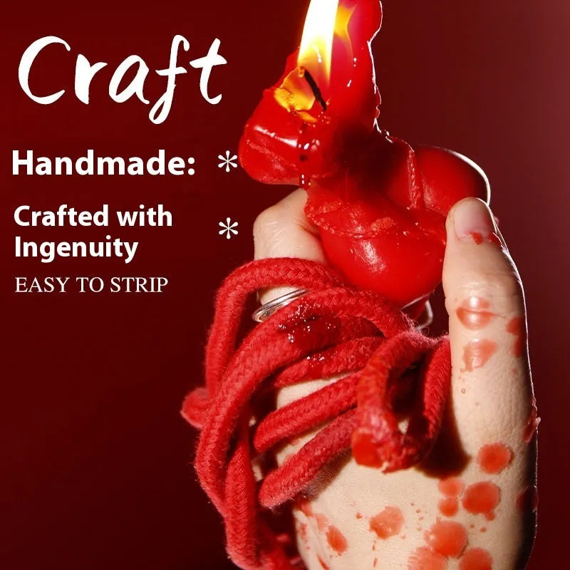Soy wax low temperature massage candle in rose red, pink, or purple with bikini design.