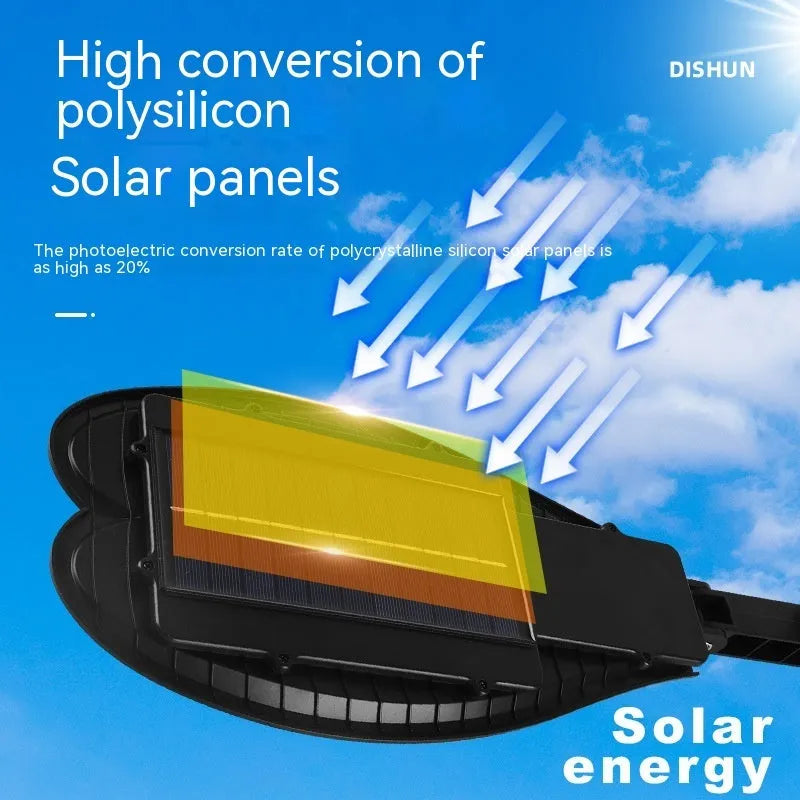 6-eye sword design solar garden lamp with remote control and polycrystalline silicon panel