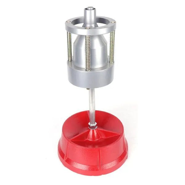 Portable hub balancer unit with aluminium head and enamel finished base