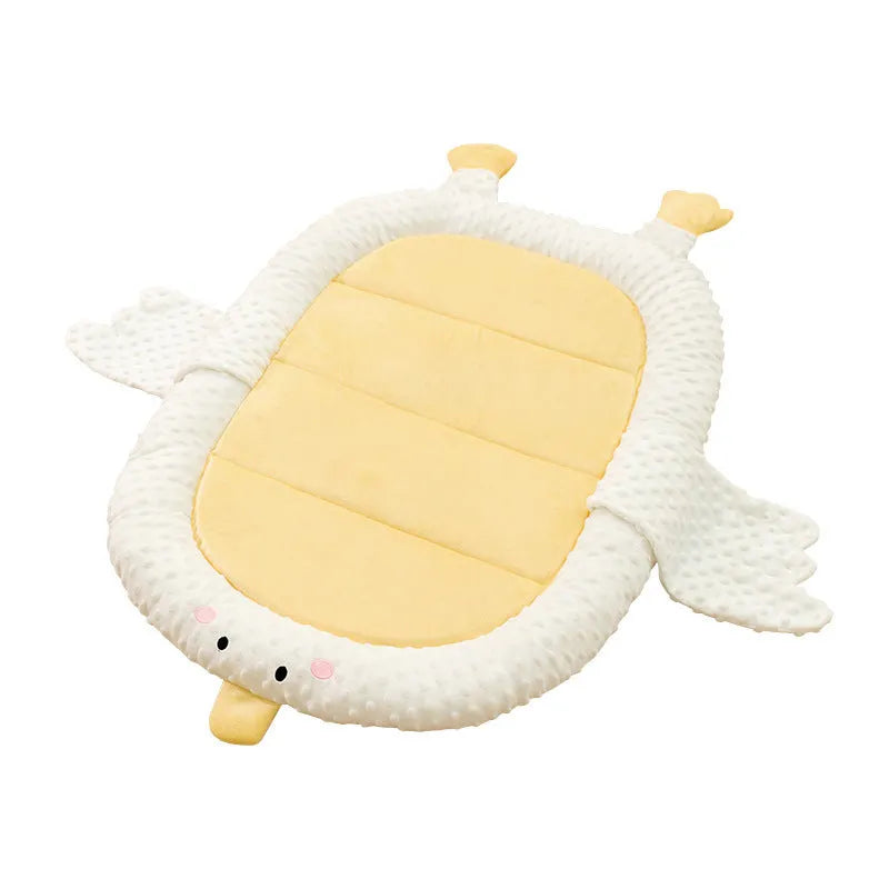 Orthopedic dog bed with removable cover in sofa style, showing waterproof interior and supportive foam