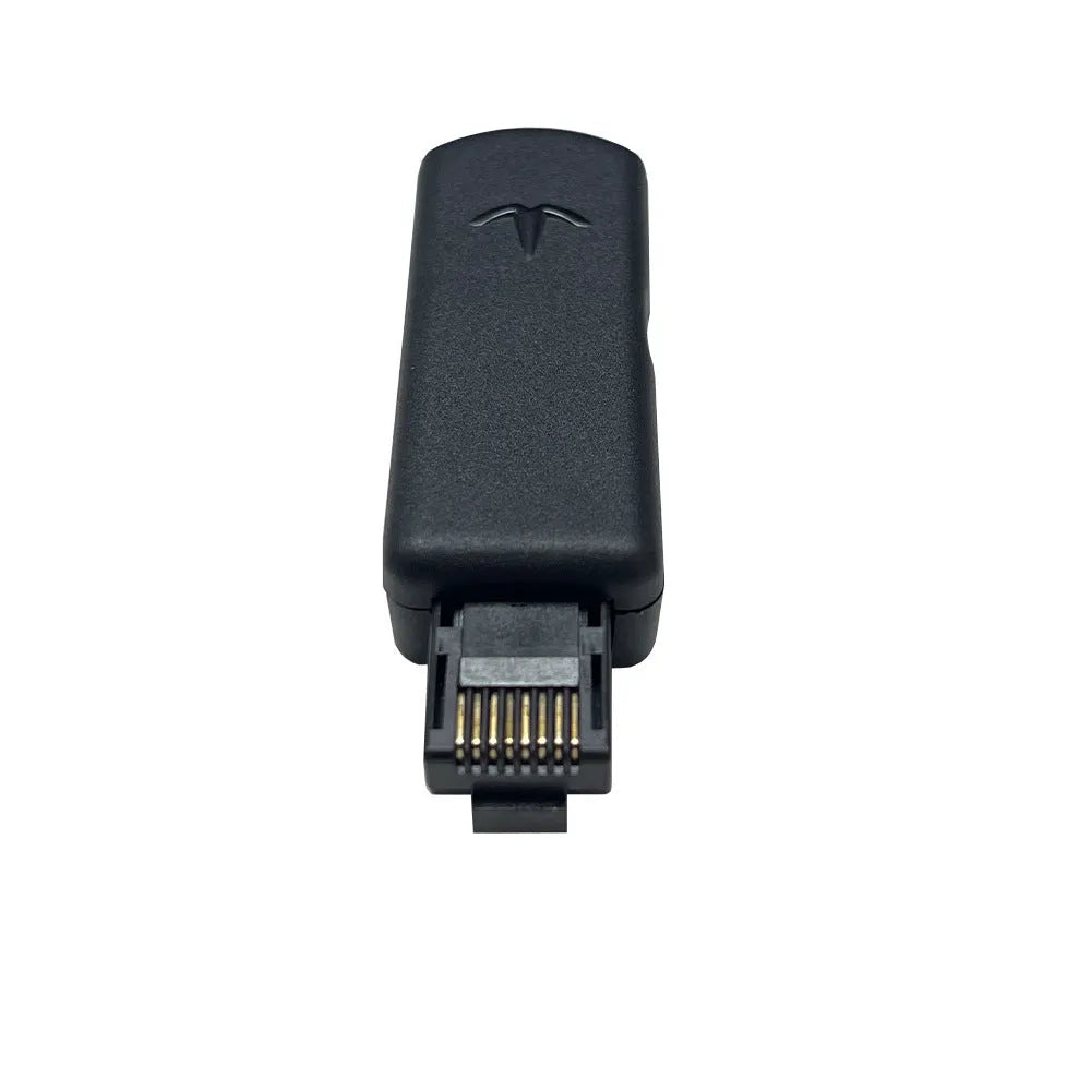 Black JB Tool USB host system adapter for PlayStation with ethernet port, measuring 81mm x 51mm x 20mm.