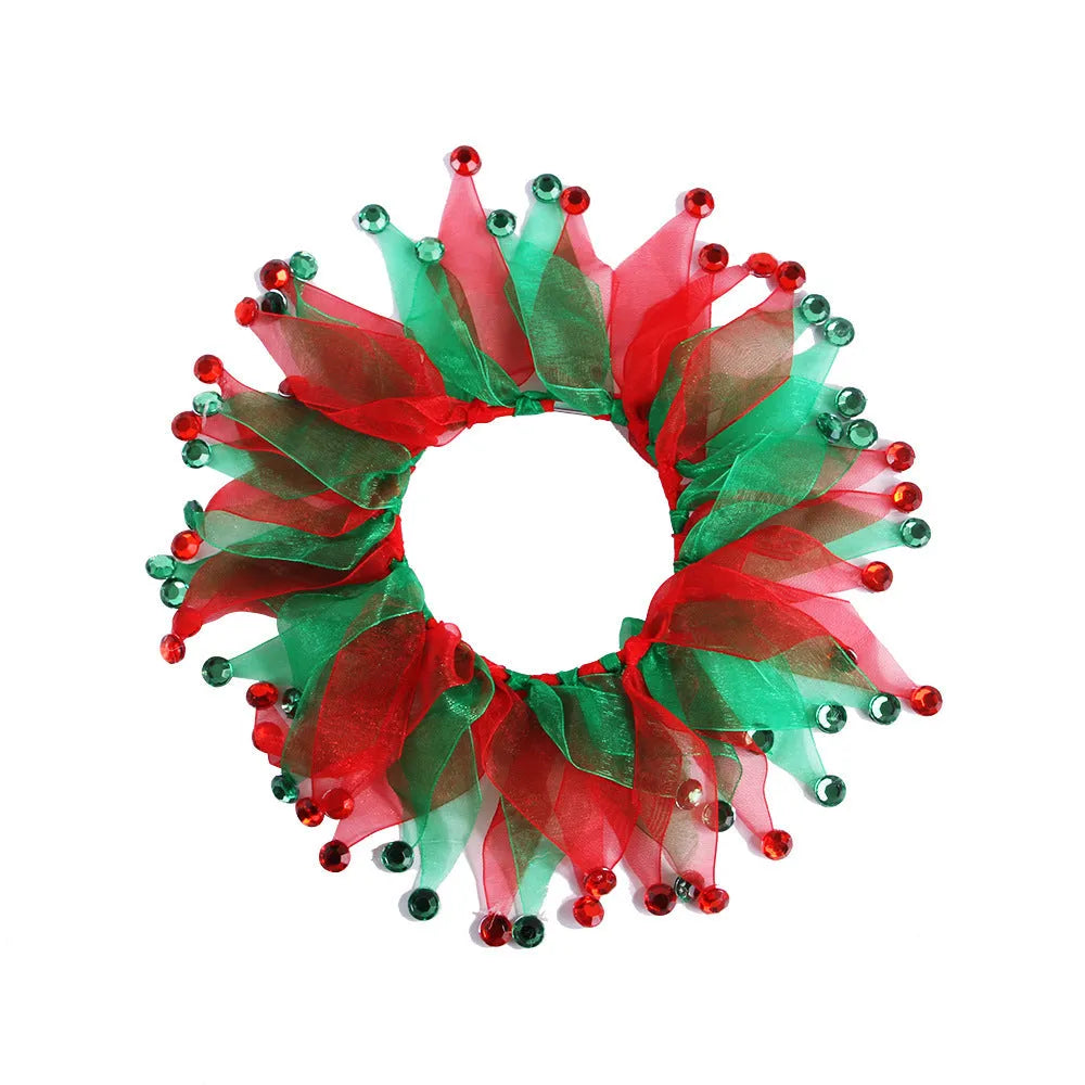 Tie-dye cloth pet collar with Christmas and Halloween colour themes in free size
