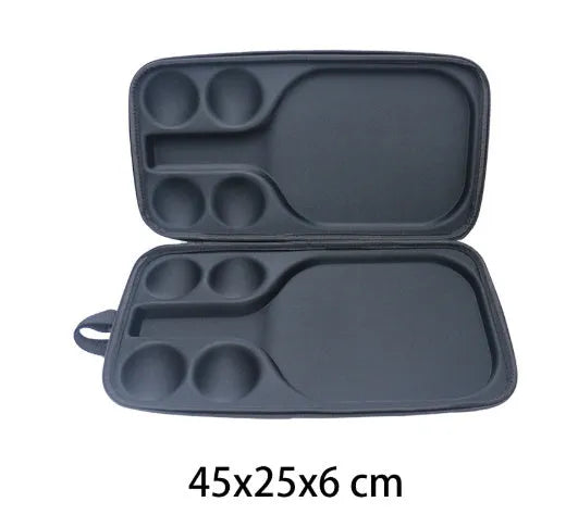 Black Peak pickleball racket shoulder bag showing dual straps and compact 45x25x8cm dimensions