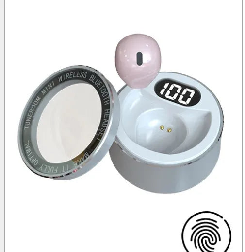 Invisible 9mm Bluetooth wireless earbud in skin tone colour for discreet promotional use