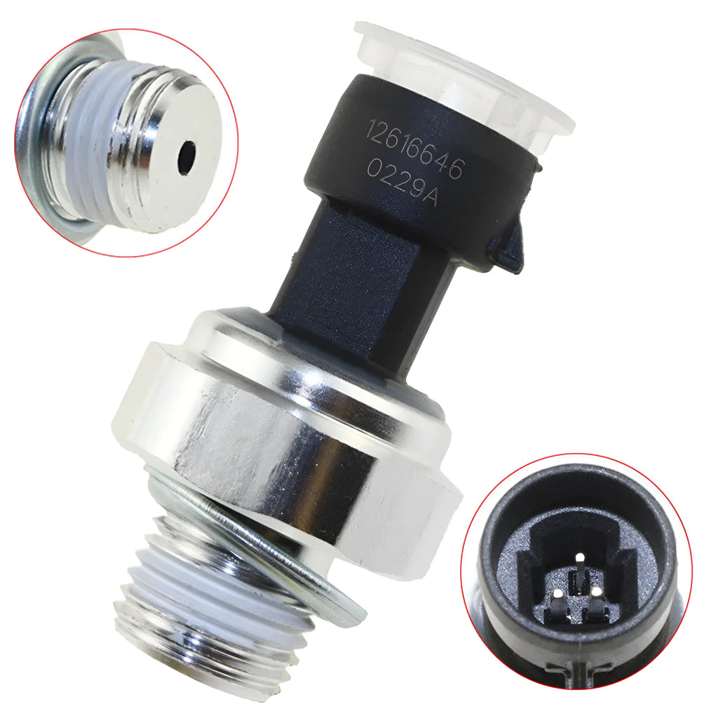 GM oil pressure sensor part numbers 12573107 for Buick and Chevrolet cars