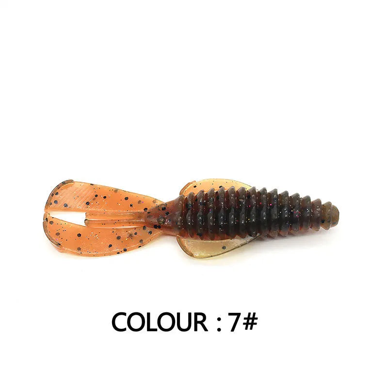 8cm PVC soft plastic fishing lure in multiple colour options for freshwater and saltwater angling