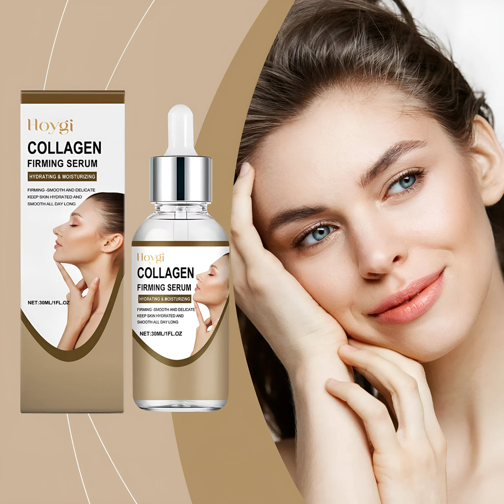 30ml collagen firming care solution bottle with clear gel formula