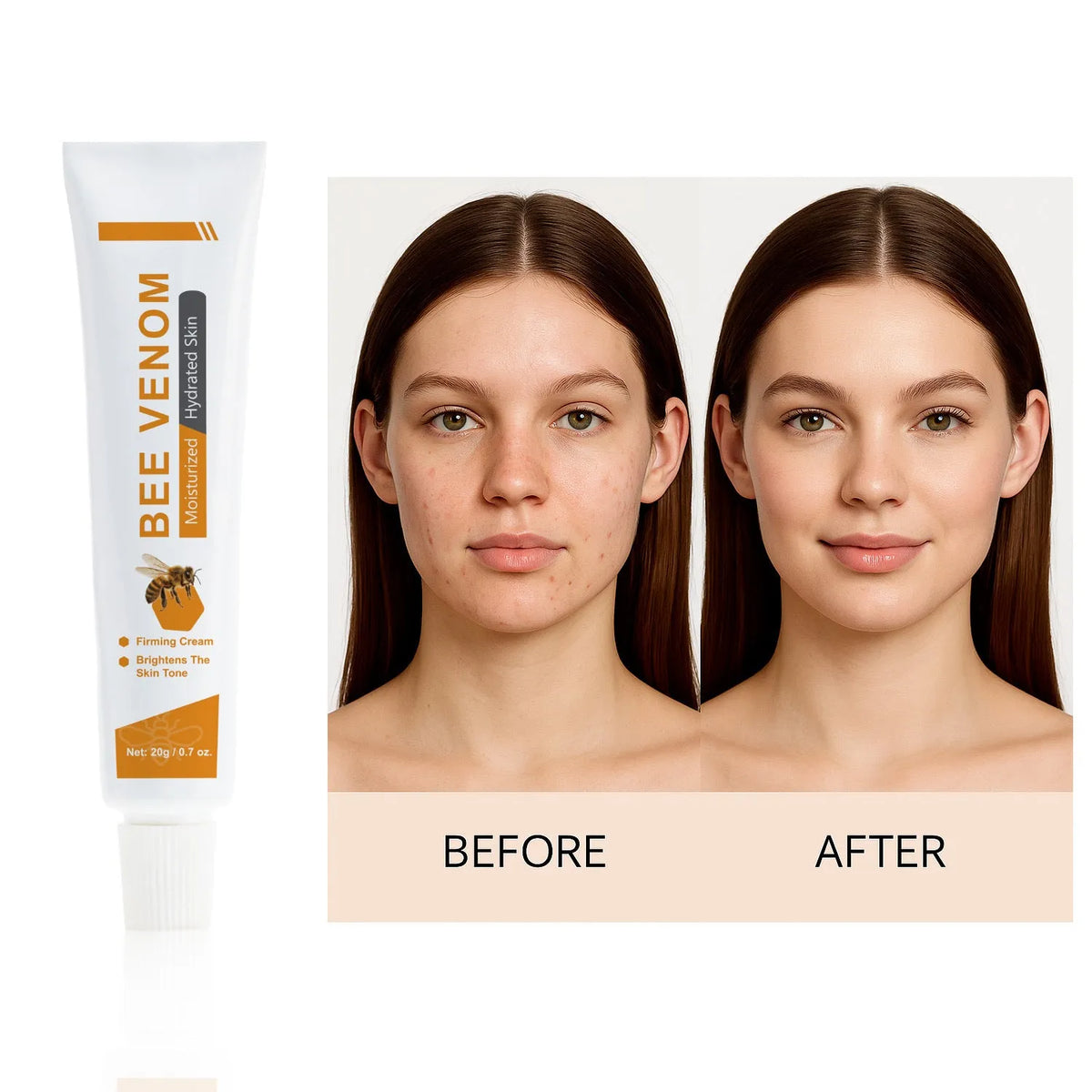 BEE facial and neck cream 20g jar with honey-based moisturising formula