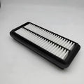 Black car air filter panel measuring 256mm x 113mm x 40mm for Modern vehicle replacement