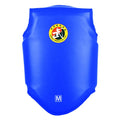 One-piece boxing chest protector in red blue or black PU leather for fighting training