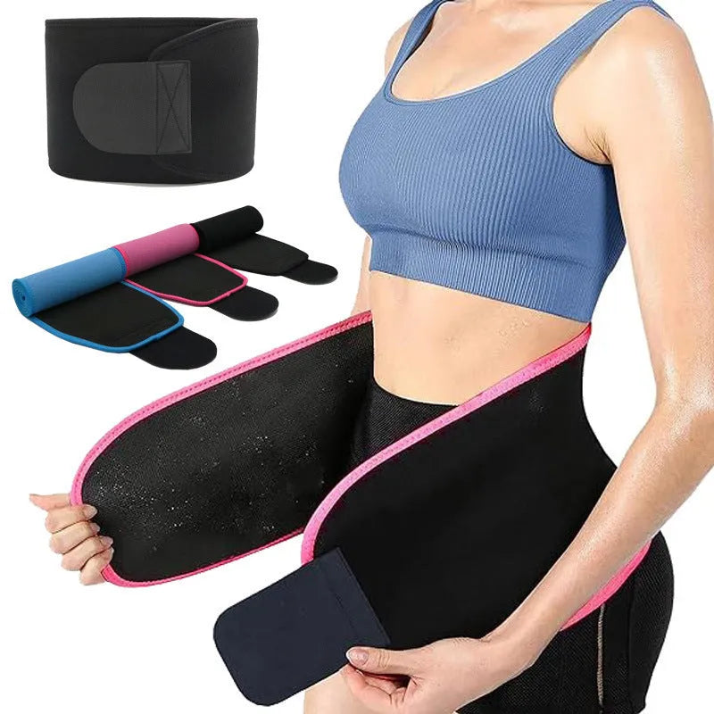 Neoprene lumbar support belt for adult fitness and running in black colour