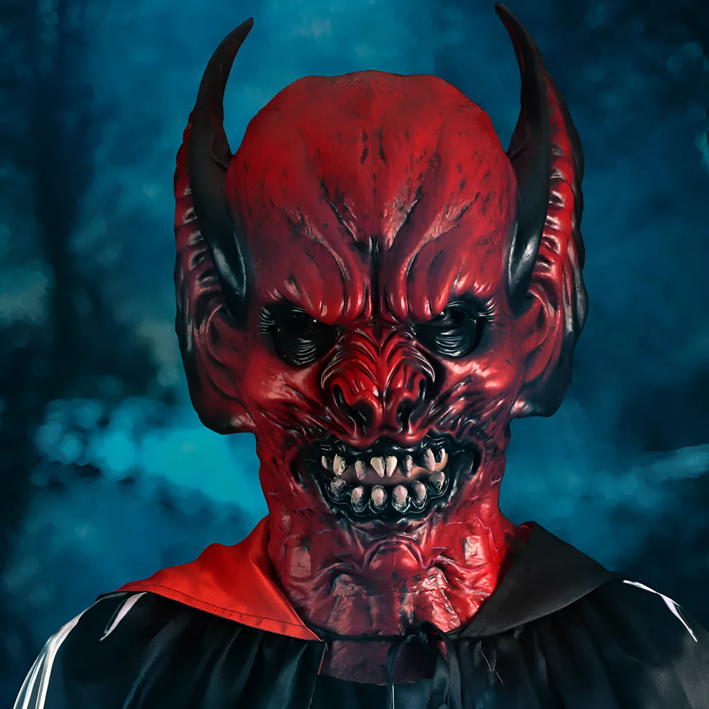 Red bat hood mask for horror dress up parties