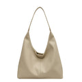 2Pcs women's large capacity PU shoulder bag set with small wallet in beige, black, apricot, brown, coffee, or khaki