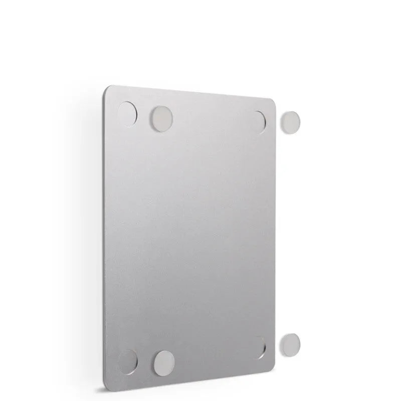 Oversized metal aluminium alloy mouse pad 249 x 200 x 3.2mm with CNC chamfered edge and anti-slip base