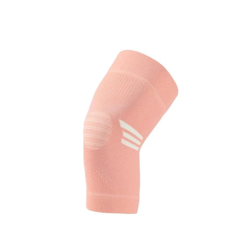 Pair of knitted polyester sports knee pads for aerobics and basketball.