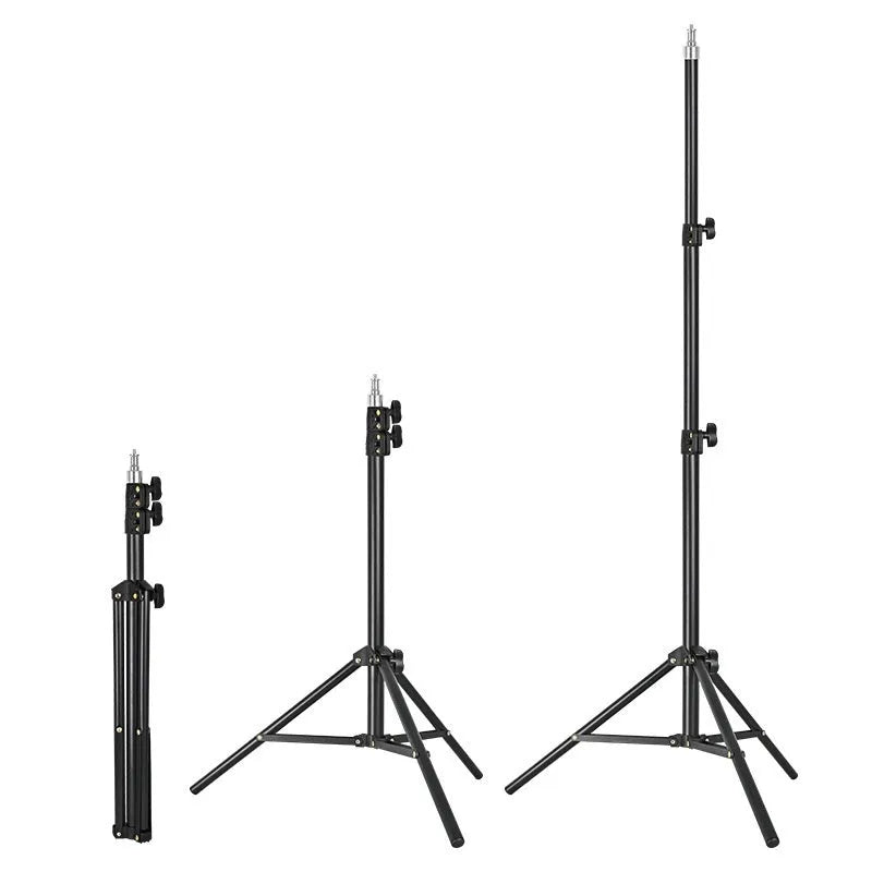 Tripod light stand photography kit with mobile phone holder in colour box packaging